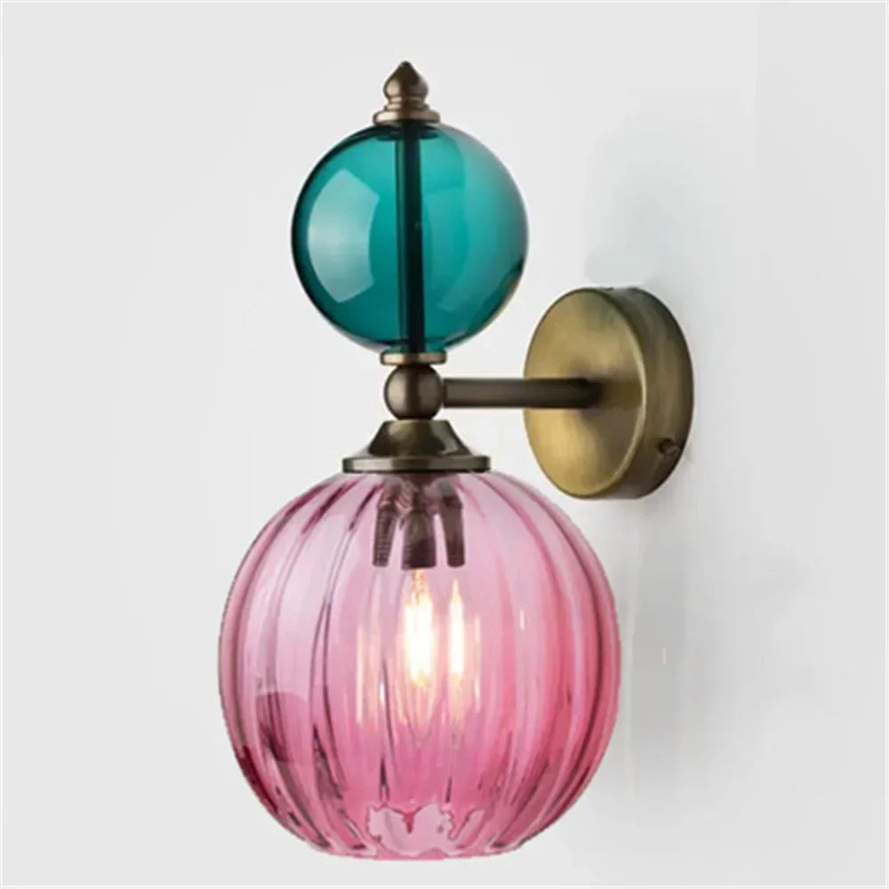 Vintage Glow Dual-Globe Wall Sconces – Colorful Elegance in Every Room