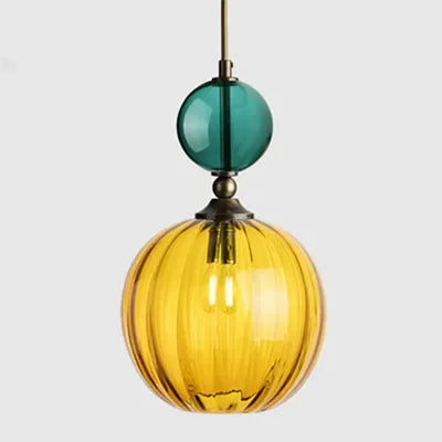 Vintage Glow Dual-Globe Pendant Lights – Colorful Elegance in Every Room