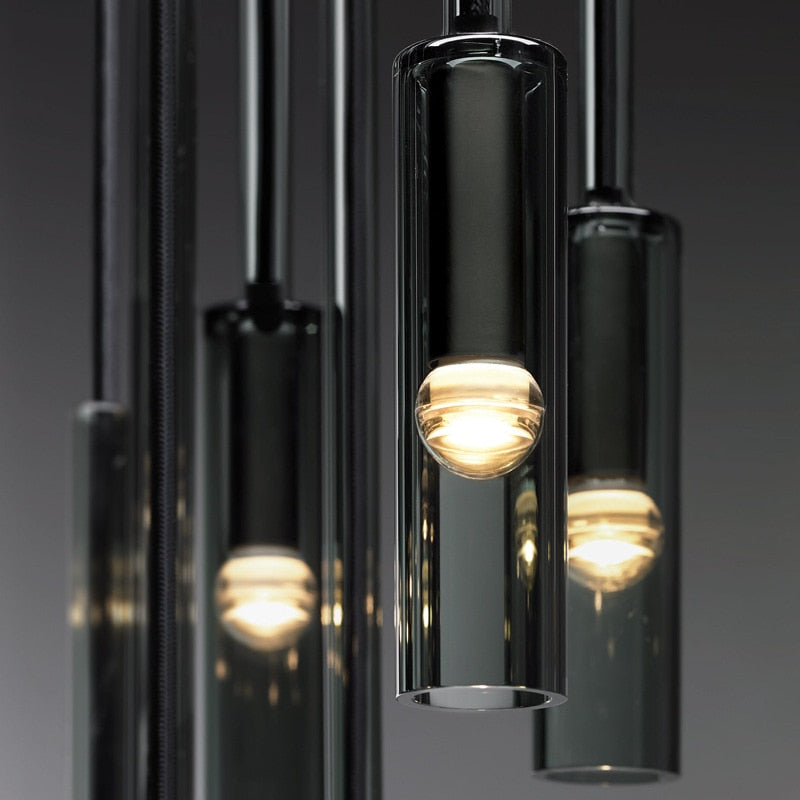 Refined Radiance Ceiling Glass LED Pendant Lamp
