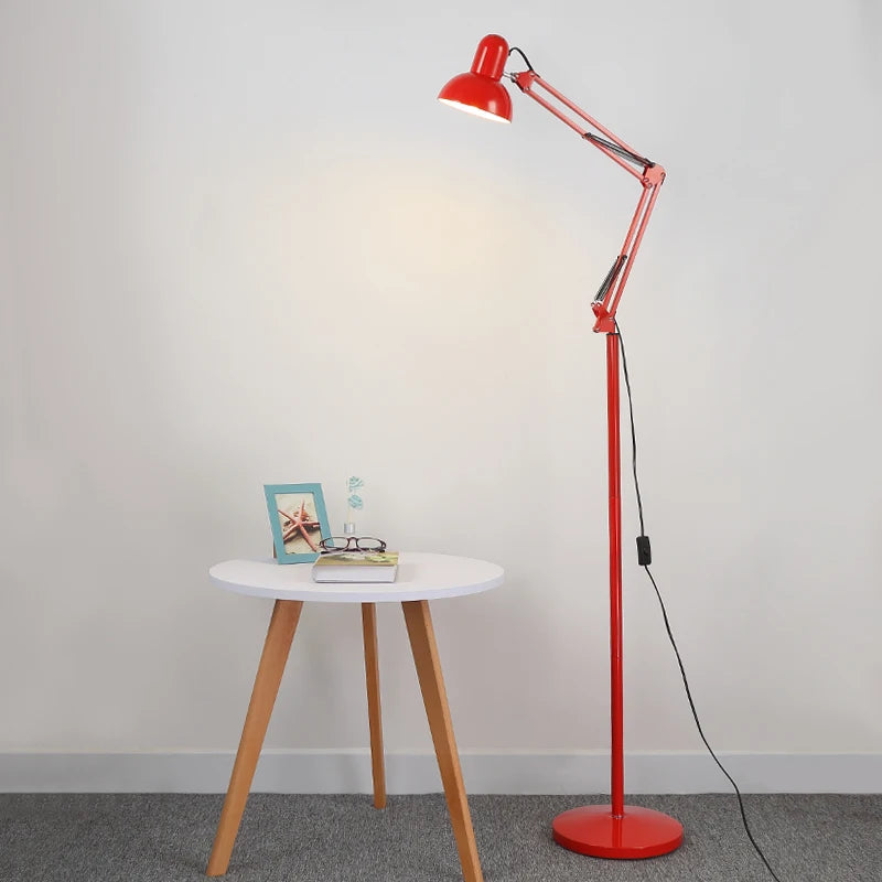 PopArt Lighting Series: Modern in Vibrant Color Options Floor Lamp with Adjustable Arm