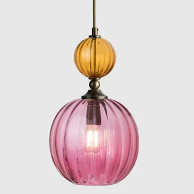 Vintage Glow Dual-Globe Pendant Lights – Colorful Elegance in Every Room