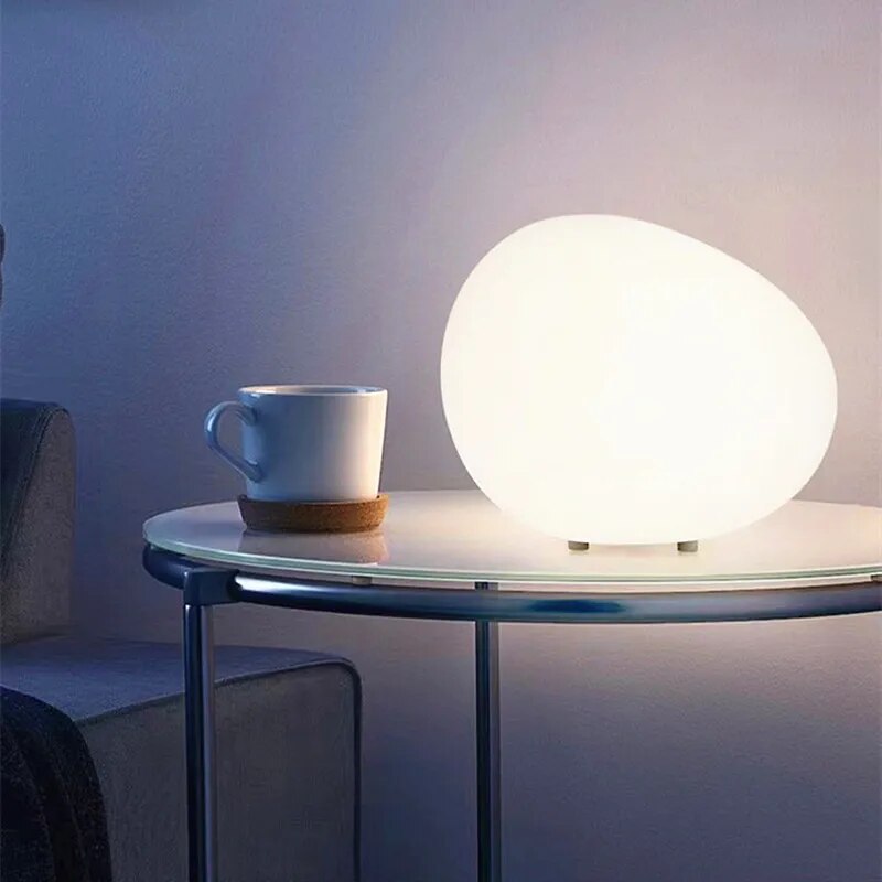 Pebble Glow Contemporary Tabletop Lamp
