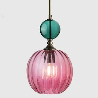 Vintage Glow Dual-Globe Pendant Lights – Colorful Elegance in Every Room