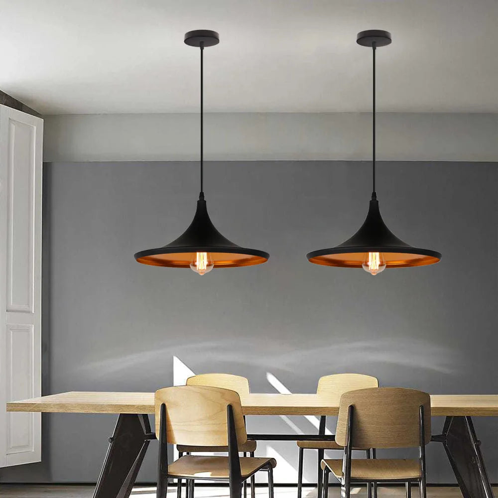 "Eclat" Pendant Lights Series - Modern Chic Black or White  Clean and Functional Design