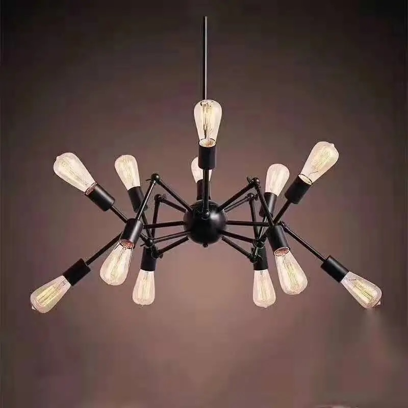 Creative LED Industrial Pendant Iron Chandelier