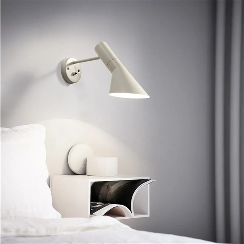 Modern Matte Black or White Wall Sconce - Sleek Accent Lighting for Any Room. 12.6" Hight