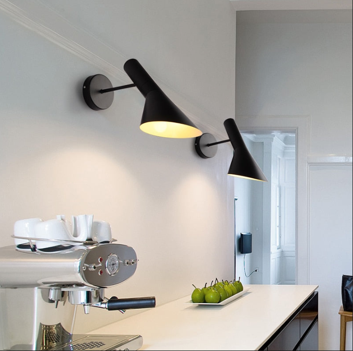 Modern Matte Black or White Wall Sconce - Sleek Accent Lighting for Any Room. 12.6" Hight