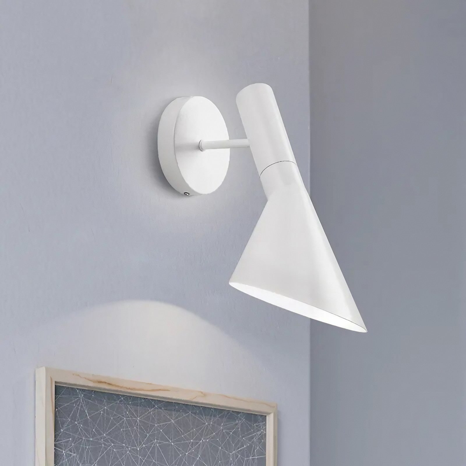 Modern Matte Black or White Wall Sconce - Sleek Accent Lighting for Any Room. 12.6" Hight