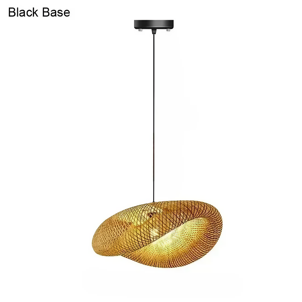 "Elara" Artisan Bamboo/Rattan Hand-Woven Ceiling Light - Eco-Friendly LED Pendant