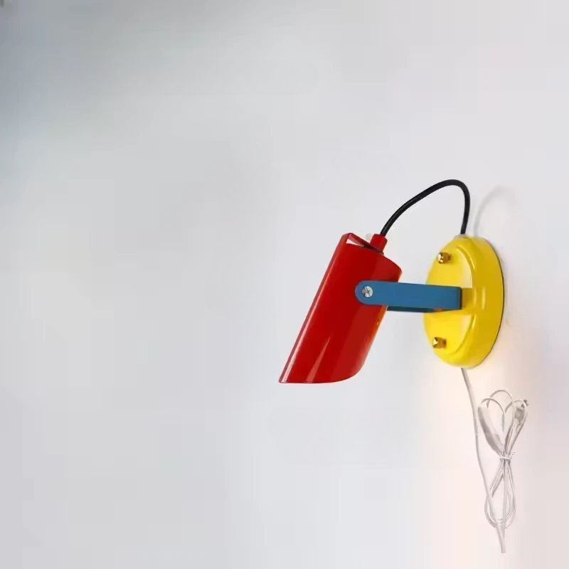 PopArt Lighting Series: Modern Adjustable Wall Light in Bold Color-Block Design