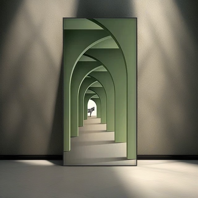 Minimalist Wall Light Art – Abstract Scenery with Ambient Lighting. Available in 3 sizes